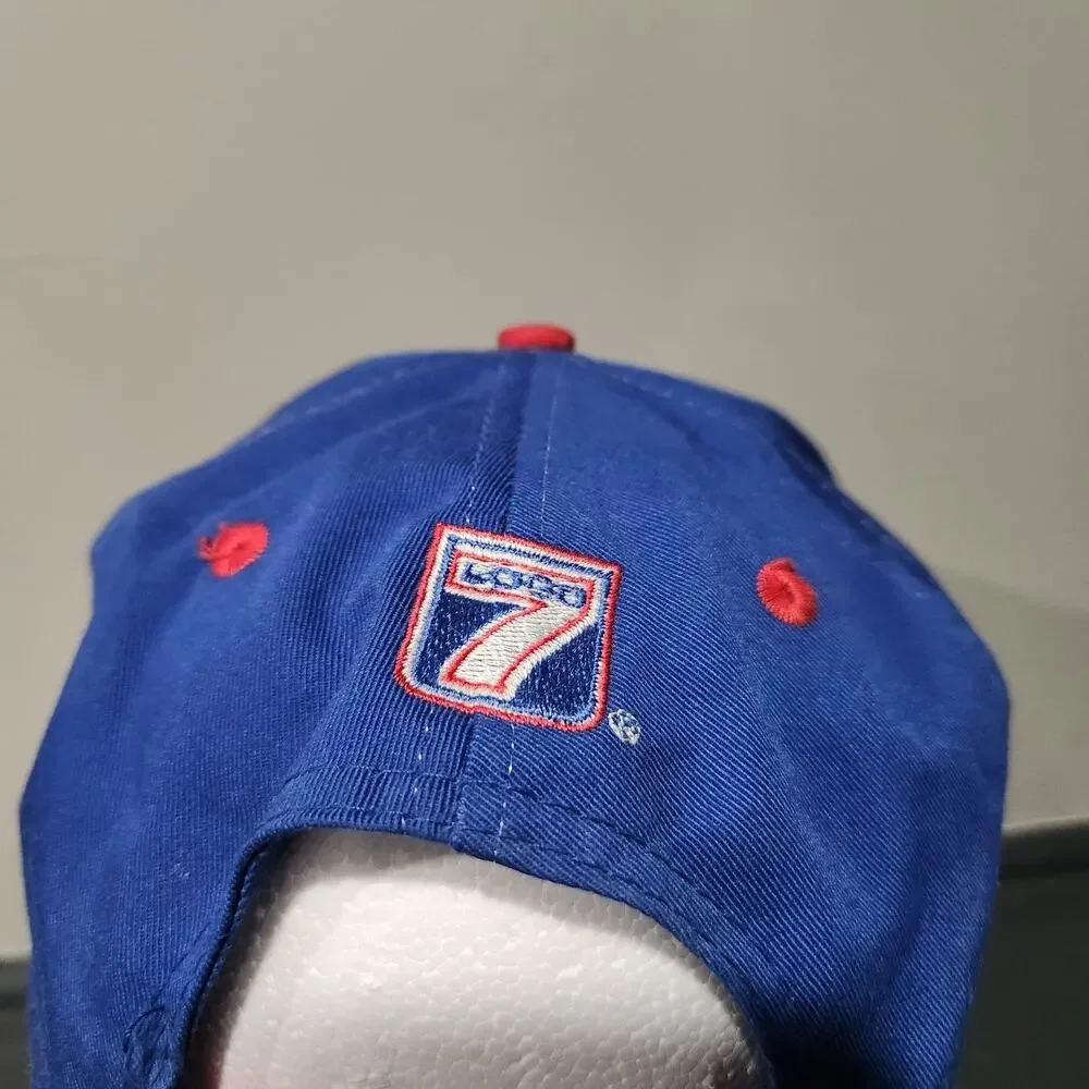 VTG New York Giants Logo 7 Team NFL Football SIGNED Snapback Hat Cap OSFA‎